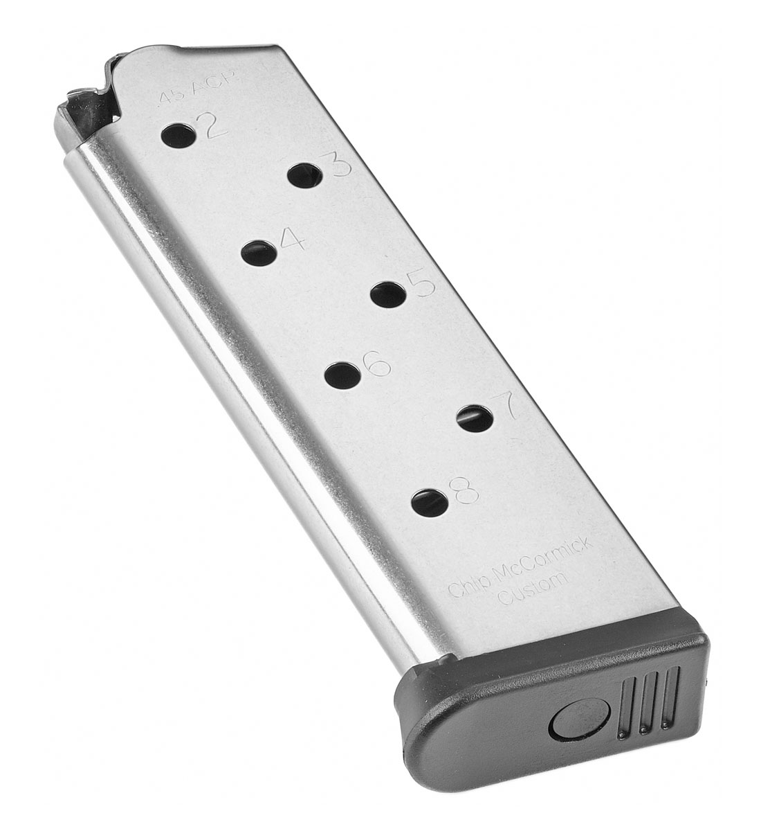Chip McCormick Range Pro 1911 8 Round .45 ACP Magazine, Stainless - M-RP-45FS8