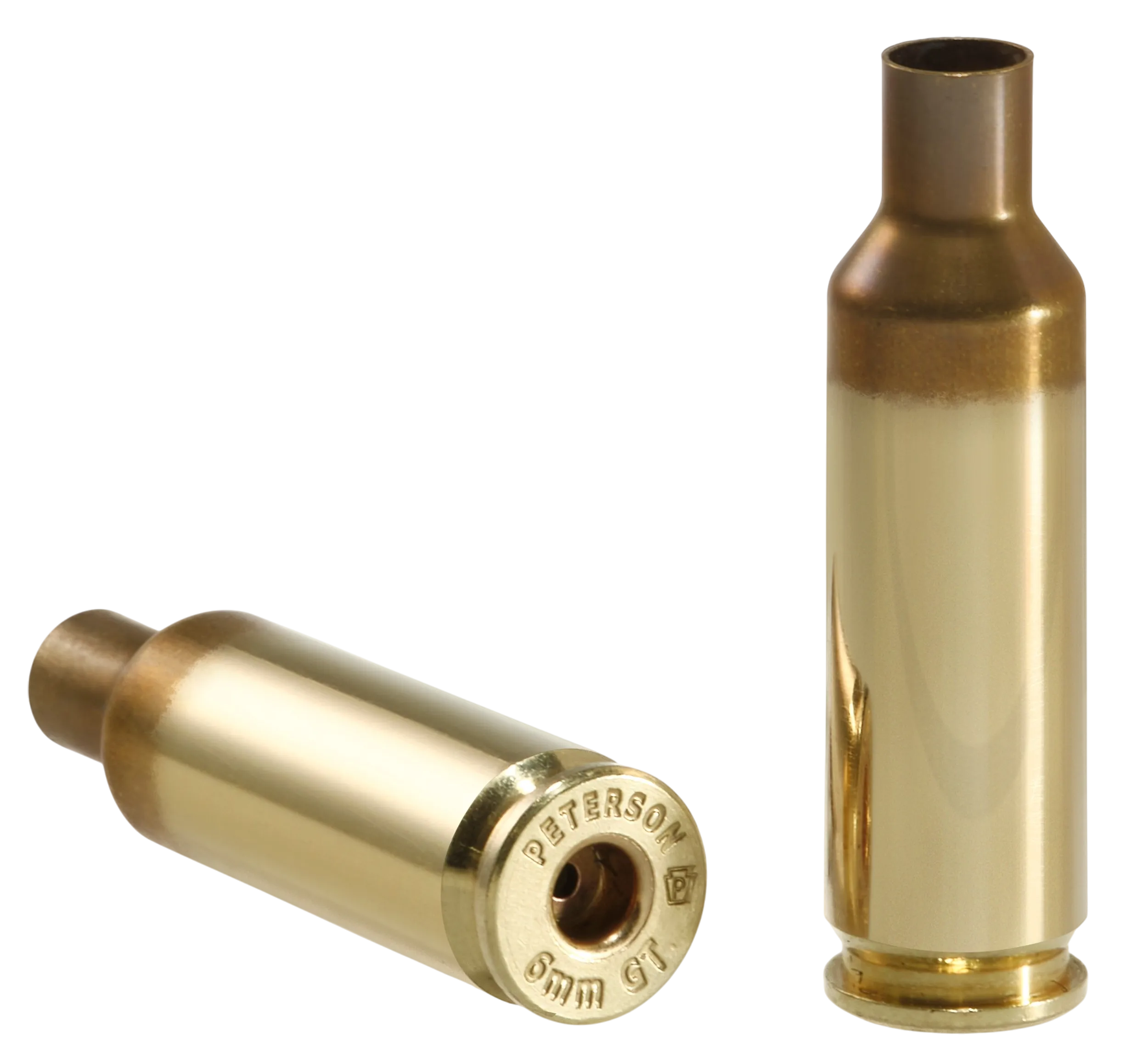 Peterson 6mm GT Brass Cases - Premium Unprimed Cartridge Brass