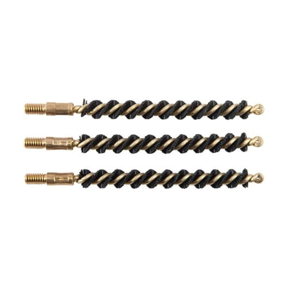 Brownells .243 Caliber/.25 Cal/6mm #8-32 Male Heavy Weight Bore Brush, Pack of 3