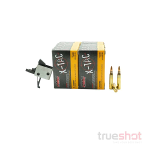 BUNDLE DEAL: CMC 2.5 lb Single Stage Flat Drop In AR-15 Trigger and 200 Rounds of Ammo - PMC 5.56 55 Grain