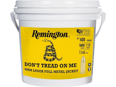 Remington UMC DTOM 9mm 115 Grain Full Metal Jacket (FMJ) Bucket of Ammo