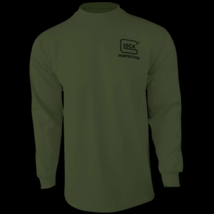Glock AP96067 Born In Austria Military Green Pre-Shrunk Cotton Long Sleeve Large