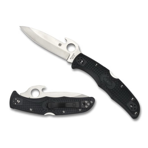 Spyderco Endura 4 Drop Point Lightweight Emerson Opener Folding Knife, 3.812" - C10PGYW