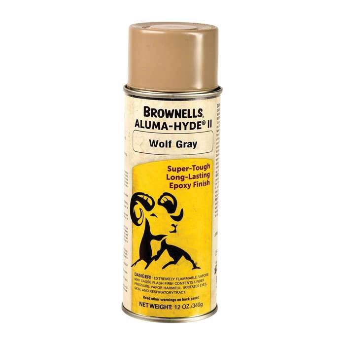 Brownells Aluma-Hyde II Epoxy Based Finish Spray, 12 oz Aerosol Wolf Gray