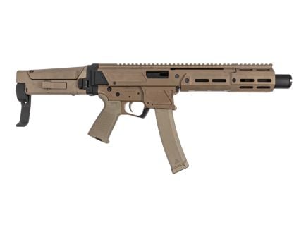 PSA JAKL 6.5" 9mm SD Pistol, FDE w/ F5 Brace