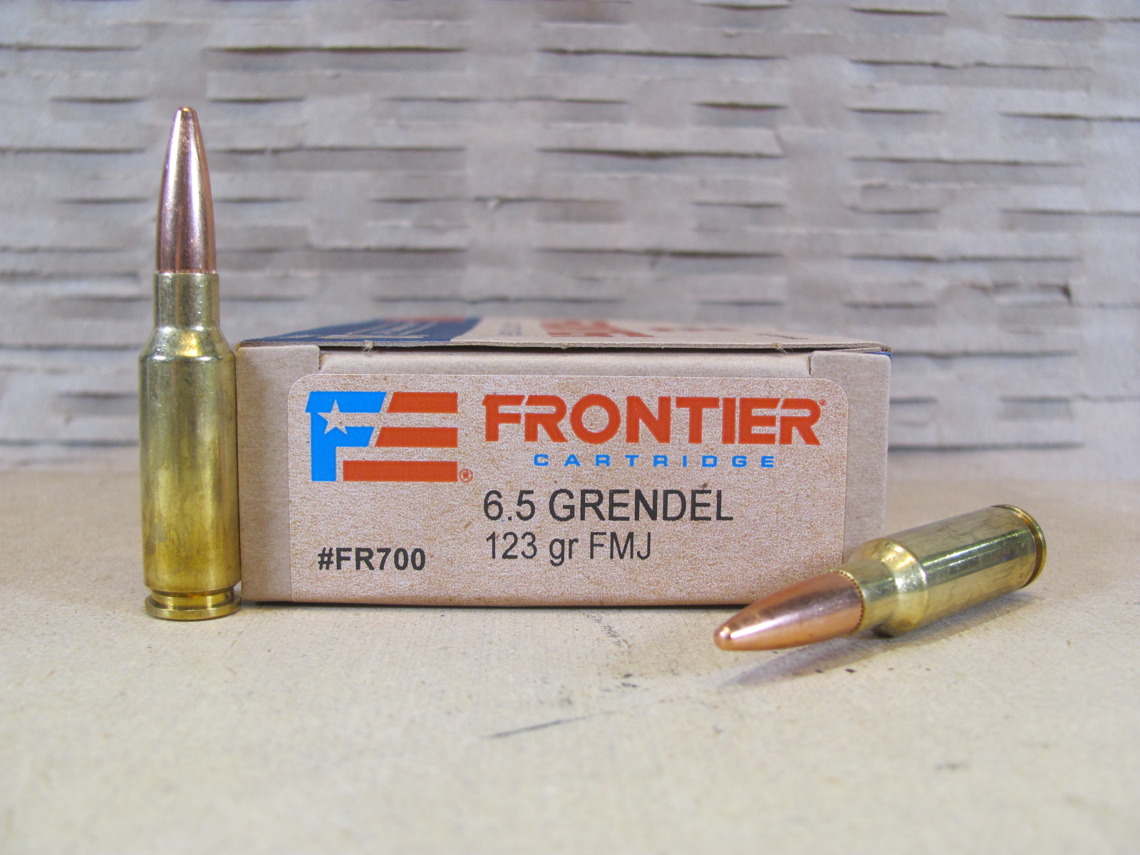 200 Round Case – 6.5 Grendel 123 Grain FMJ Hornady Frontier Ammo – FR700