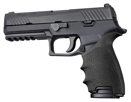 Hogue HandAll Beavertail Grip Sleeve for Sig Sauer P320 Full Size Pistol, Black - 17600