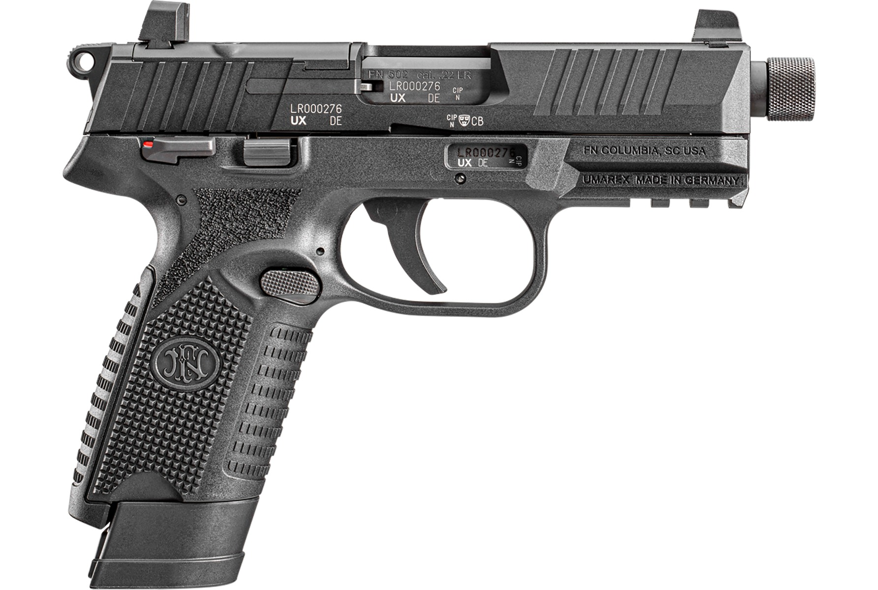 FN 502 Tactical 22LR Pistol - Optic Ready, 10+1 Rounds