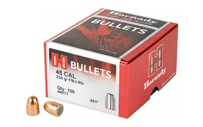 Hornady FMJ-RN 45CAL .451 230GR 100CT