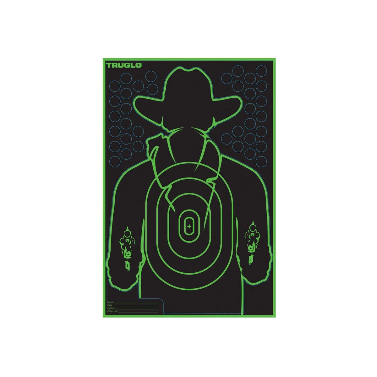 TruGlo Gunslinger Target 12" x 16", Black/Green