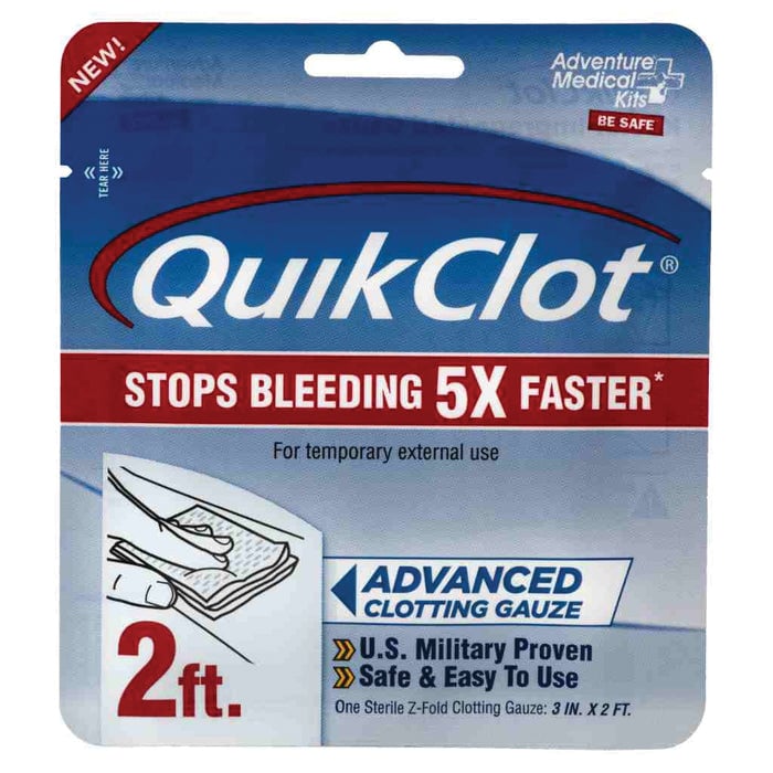 Adventure Medical Kits QuikClot 3" x 2' Advanced Clotting Gauze