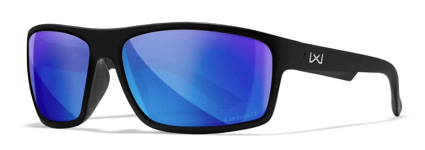 WILEY X Peak XL Captivate - Matte Black/Blue Mirror