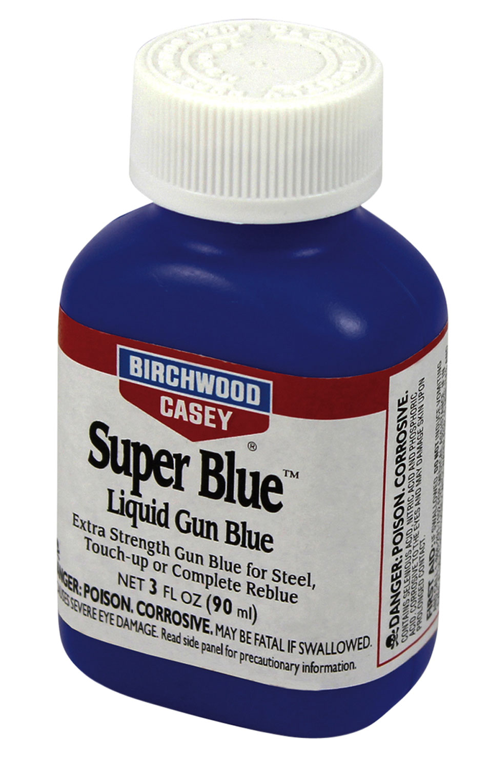 Birchwood Casey Super Blue Liquid Gun Blue, 3 fl oz Plastic Bottle - 13425