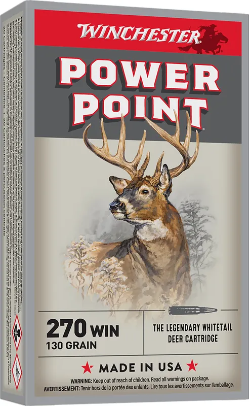 Winchester Power-Point 270 Win 130 Gr Power-Point (Box) / Rebate Eligible