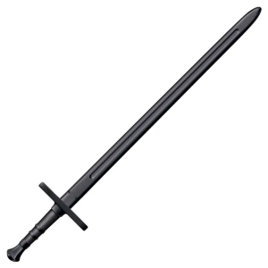 Cold Steel CS-92BKHNH Hand & A Half Training Sword 34 Fixed Plain Polymer Blade Black Polypropylene Handle