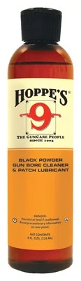 HOPPES #9 BLACKPOWDER BORE - CLEANER LUBRICANT 8OZ BOTTLE