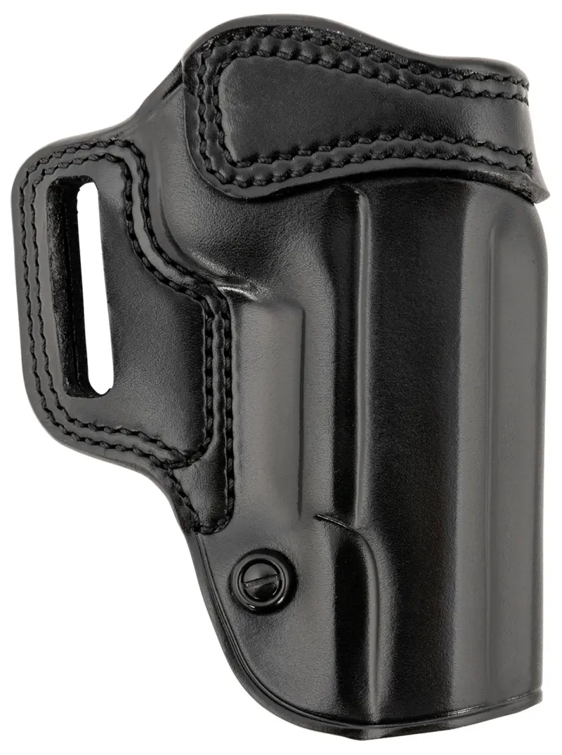 Galco AV212RB Avenger OWB Black Leather Fits 1911 5" Belt Slide, Right Hand
