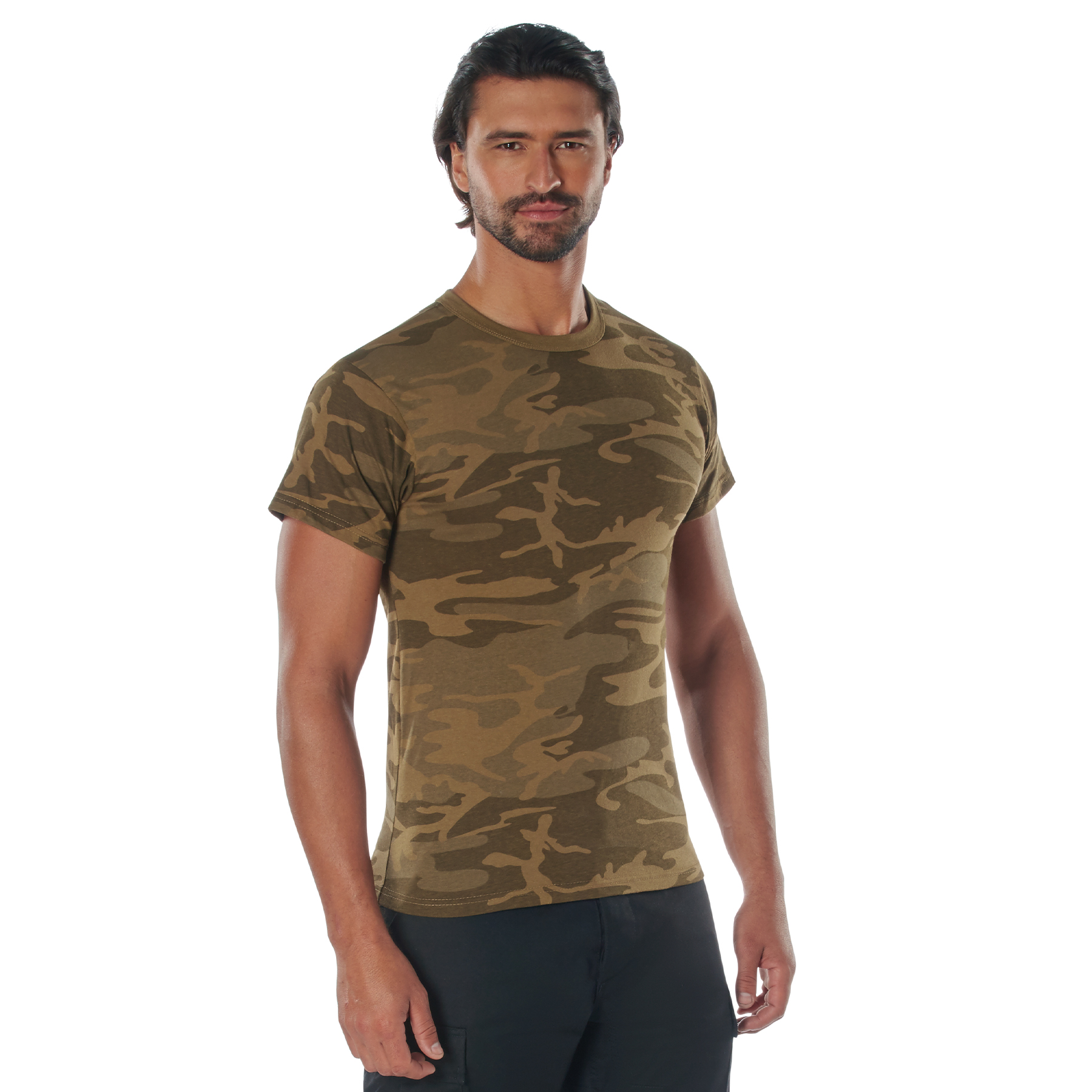 Rothco Camo T-Shirt - Coyote Camo, Large
