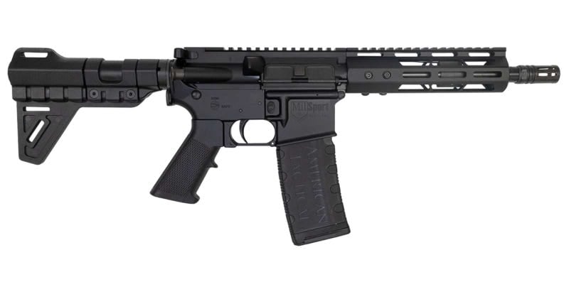 ATI Milsport 8.5" .300 Blackout AR Pistol, Black
