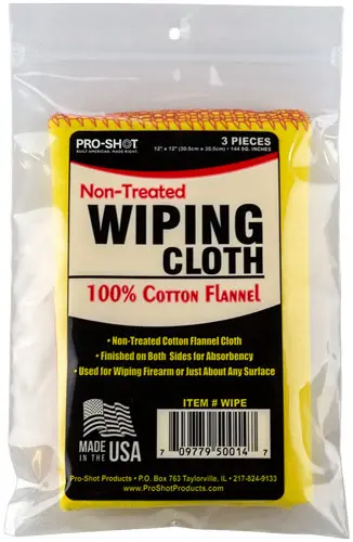 PRO SHOT NON-TREATED WIPE - CLOTH 12"X12" 3PK