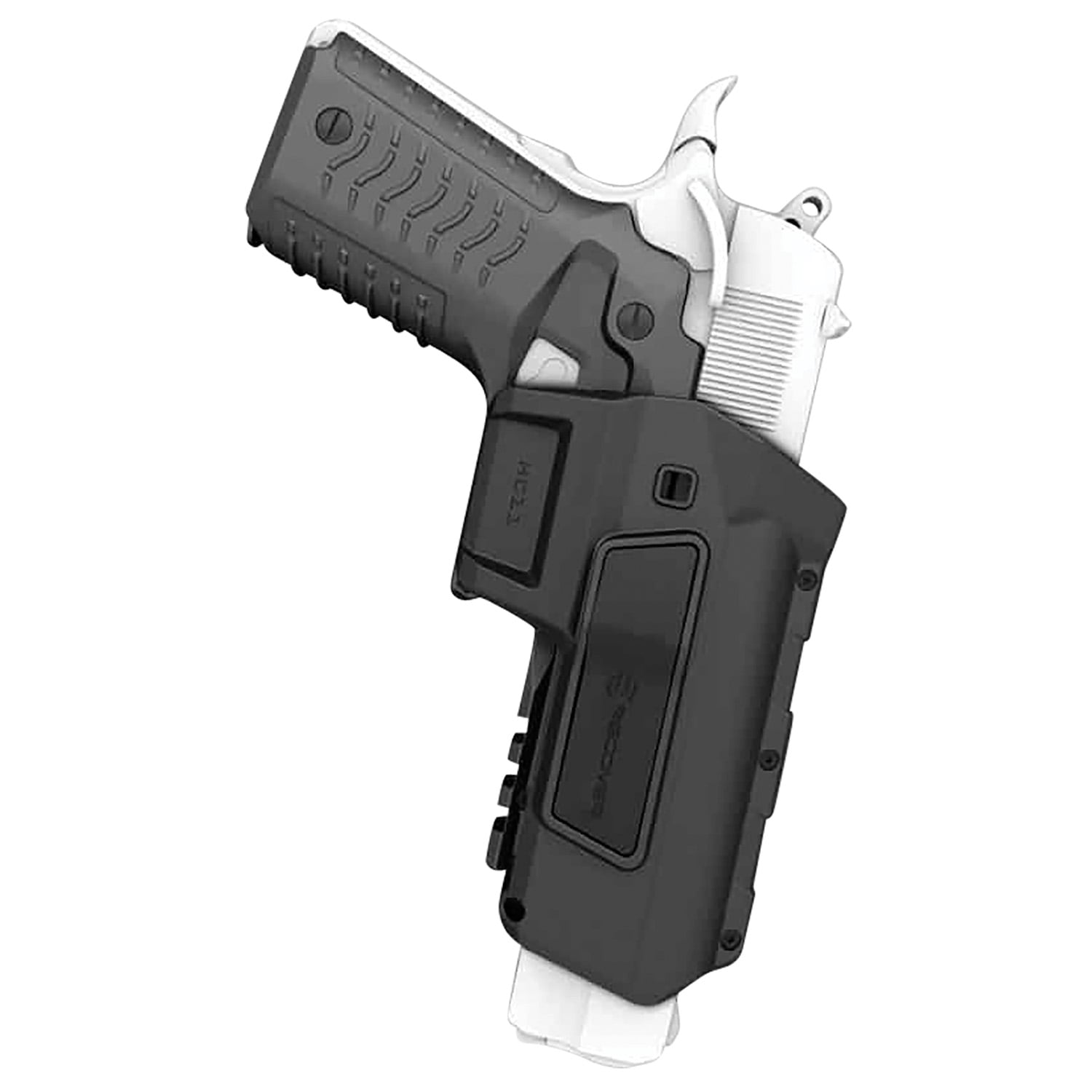 Recover Tactical HC11 1911 Polymer OWB Holster Right, Black - HC11AR01