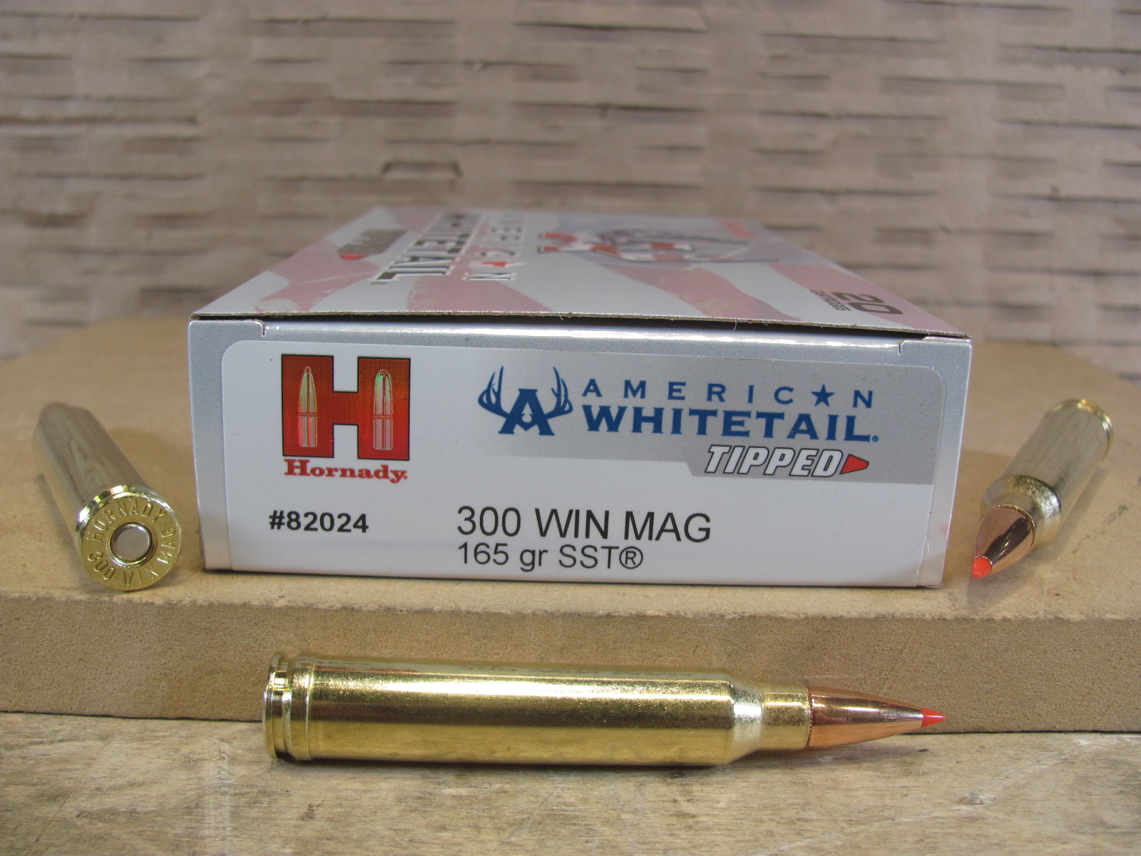 200 Round Case – 300 Winchester Magnum 165 Grain Hornady SST Tipped Ammo – 82024