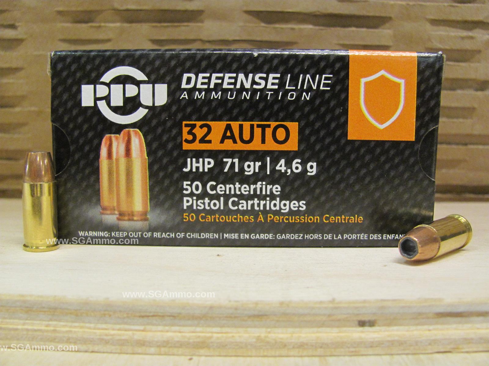 1000 Round Case – 32 ACP Auto Prvi Partizan 71 Grain Jacketed Hollow Point Ammo – PPD32A