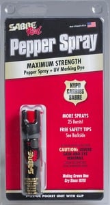 Sabre Pocket Pepper Spray Unit 0.75 oz w/ Clip P-22-OC