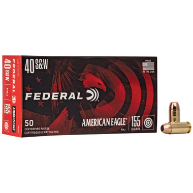 Federal American Eagle 40 S&W 155 Grain Full Metal Jacket