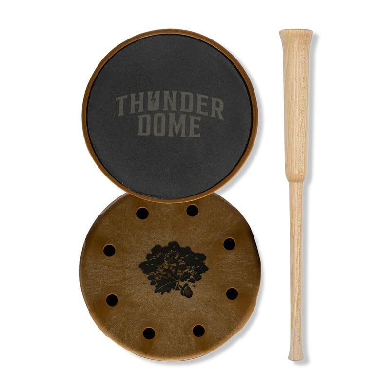 Rolling Thunder Thunderdome Slate Turkey Friction Call, Hickory Striker - TCP-TD
