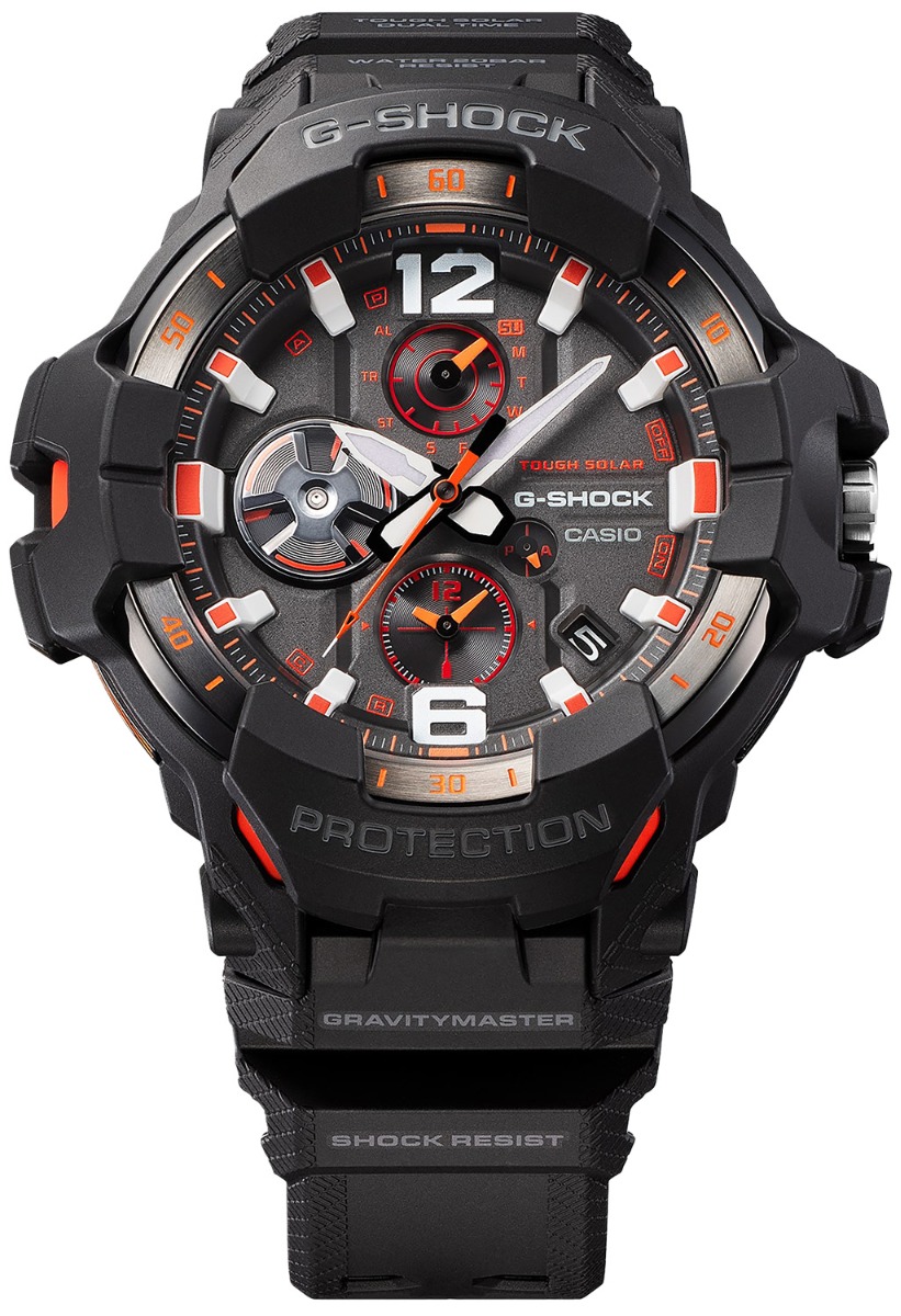 Casio G-Shock GravityMaster Analog Wrist Watch, Black - GRB300-1A