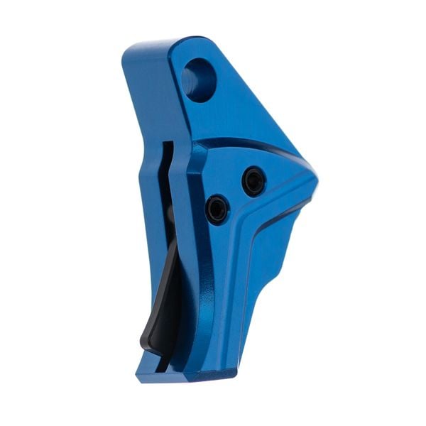 Tyrant CNC I.T.T.S. Glock Gen 3-4 Screw/Safety Shoe Only Trigger, Blue/Black - TD-GTRIG-3-4-BLUE-BLACK