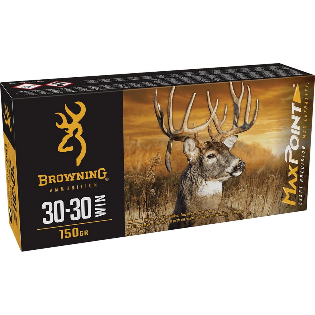Browning Ammo B192130302 Max Point 30-30Win 150gr 20 Per Box/10 Case - No Credit Card Fees - Low, flat rate shipping