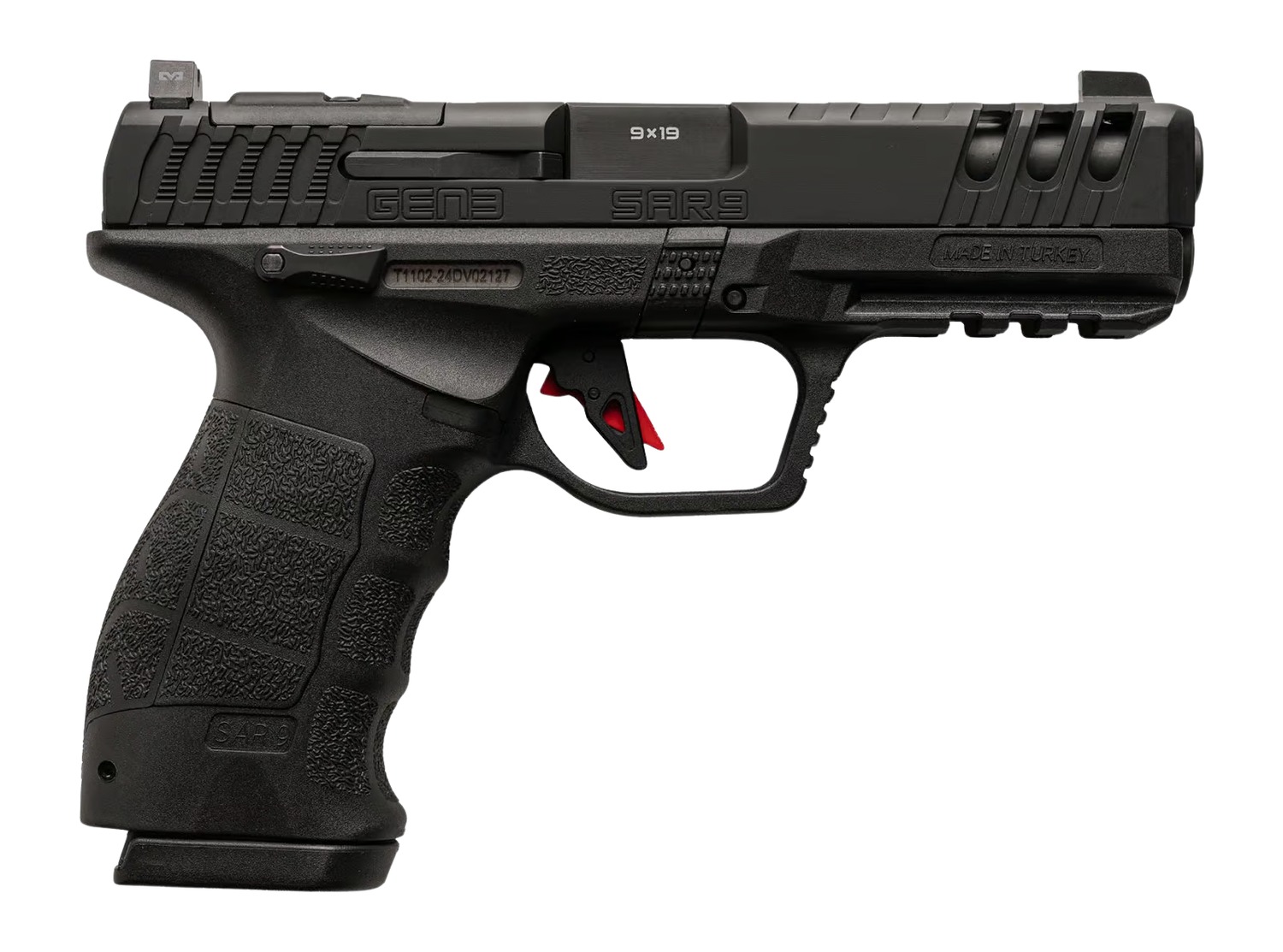 SAR USA SAR9 9mm Semi Auto Handgun - 10+10 Black