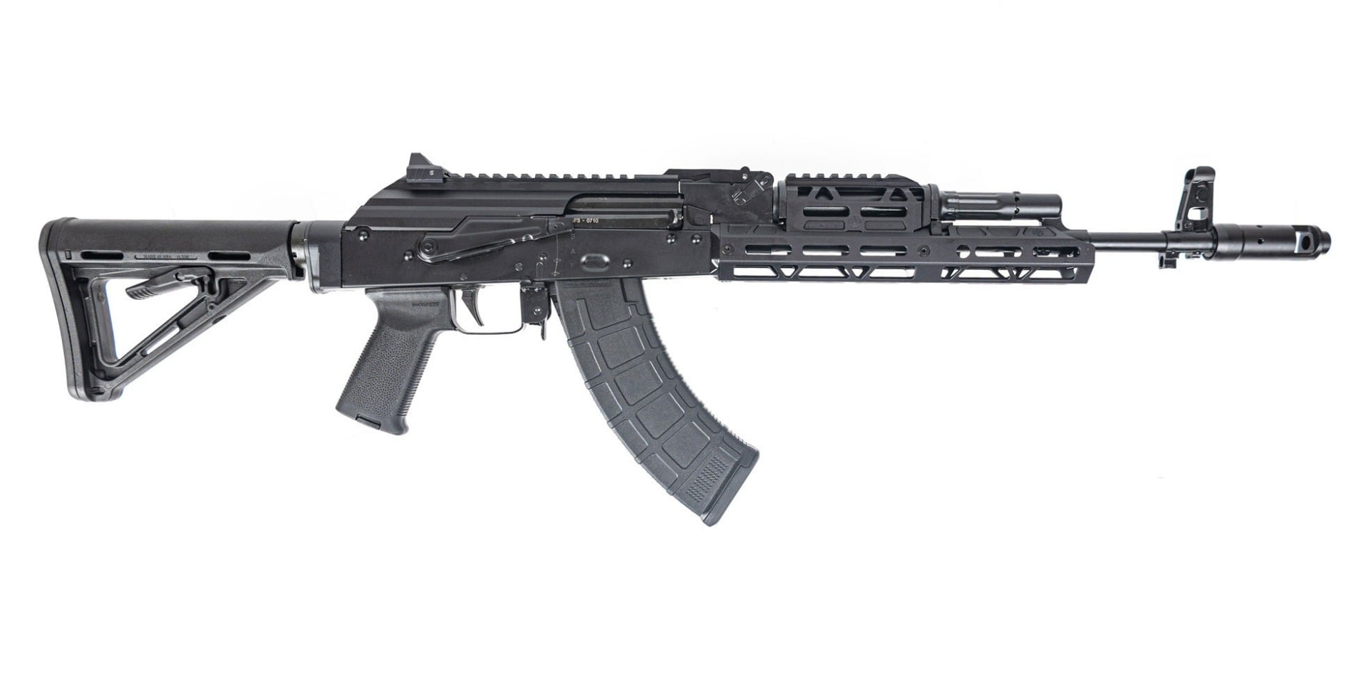PSA AK-103 GF3 Forged Rifle with ALG Trigger, JL Billet long rail, and Railed Picatinny Dust Cover, Black