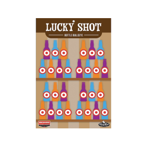 Birchwood Casey Dirty Bird 12" x 18" Lucky Shot Bottles Target 6PK