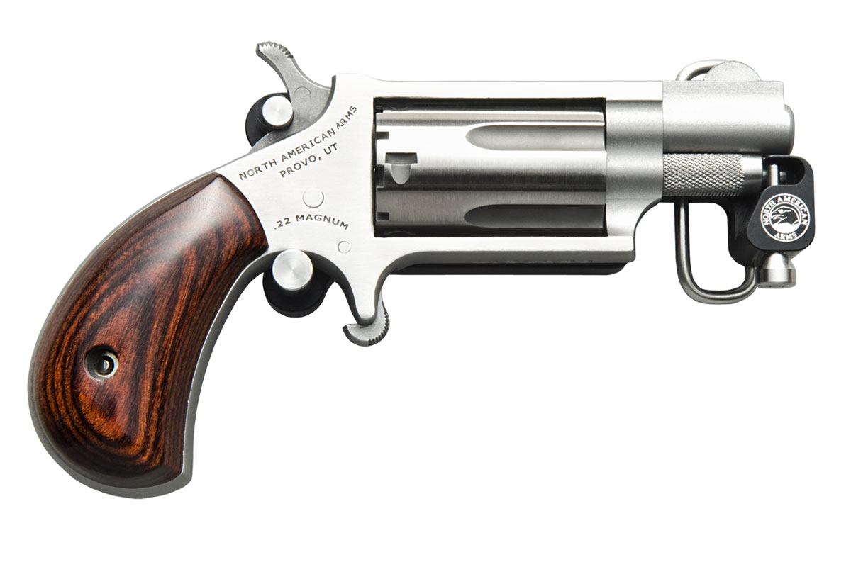 NAA Belt Buckle Magnum 1.125" 22 WMR Revolver - NAA-22MS-BBS