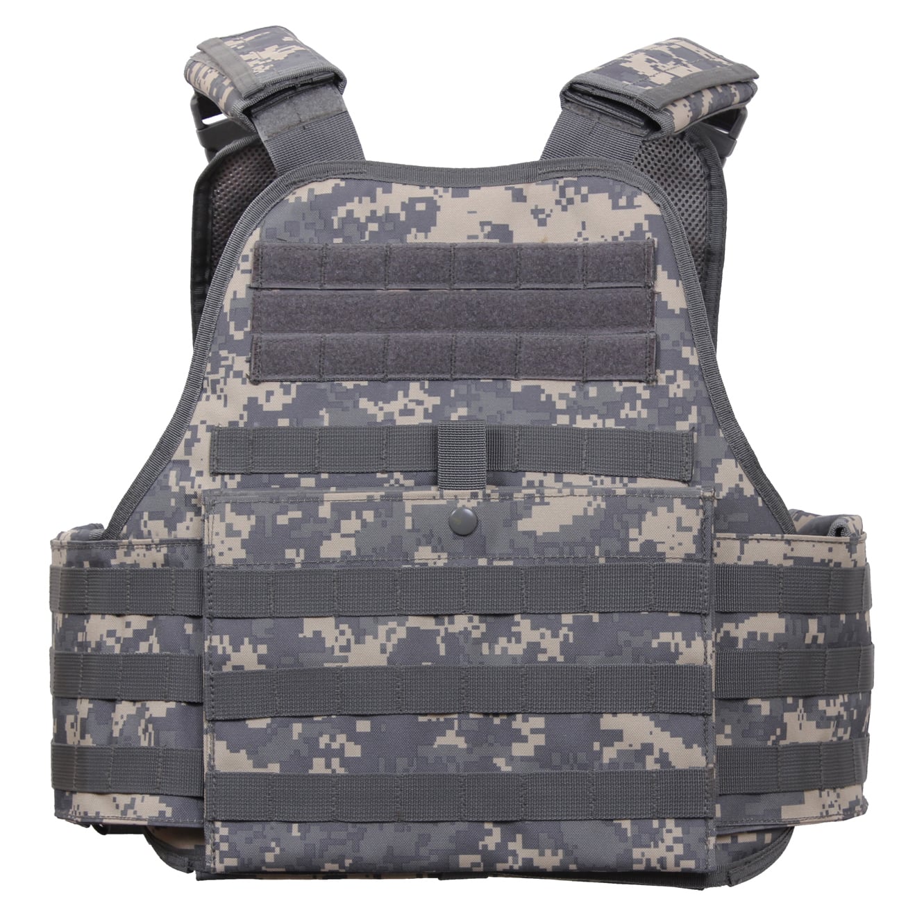 Rothco Molle Plate Carrier Vest - Acu Digital Camo, Regular