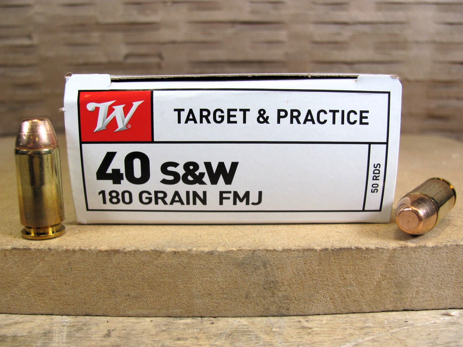 500 Round Case – 40 SW 180 Grain FMJ Winchester Ammo – Q4238