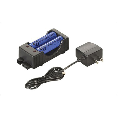 Streamlight Battery Charging Cradle With Lithium Ion Batteries, Black - 22011