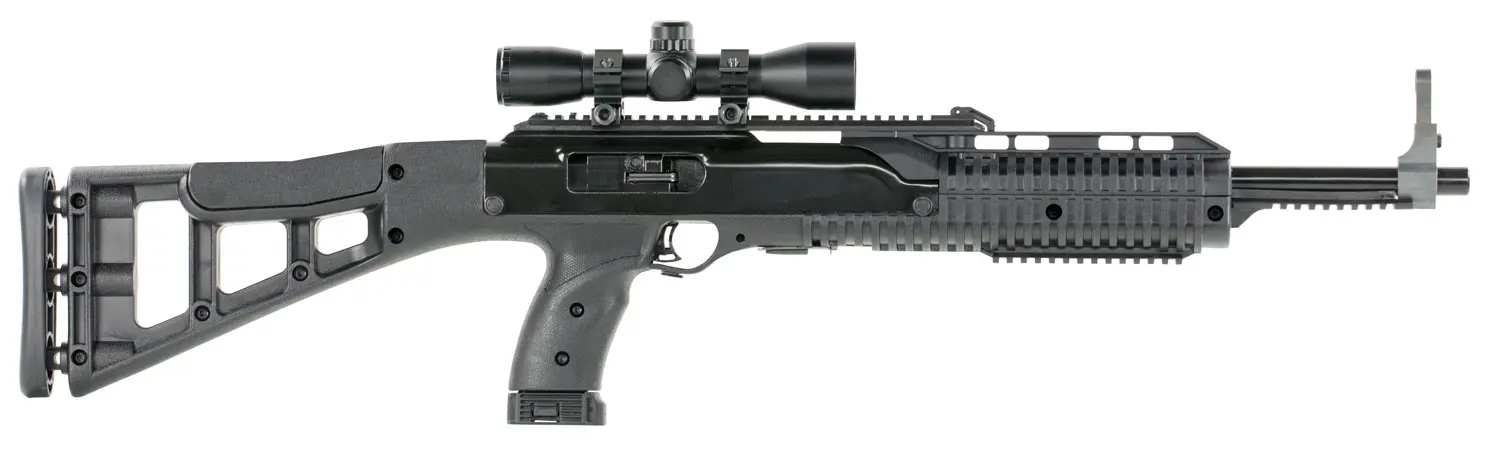 Hi-Point 4095TS4X32 4095TS Carbine 40 S Caliber with 17.50" Barrel, 10+1 Capacity, Black Metal Finish, Black All Weather Molded Stock Polymer Grip Right Hand