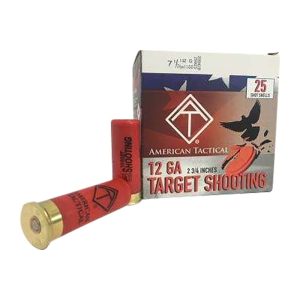 American Tactical Target Load 12 Gauge 2.75\" 1 oz 7.5 Shot 25 Rounds