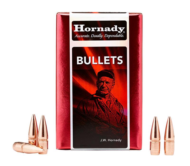 Hornady Traditional 25 Caliber .257 60 gr FP Reloading Bullets, Pack of 100 - 2510