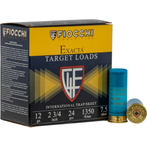 Fiocchi 12IN2475 Exacta International 12GA 2.75\" 7/8oz #7.5 Shot - 25sh Box