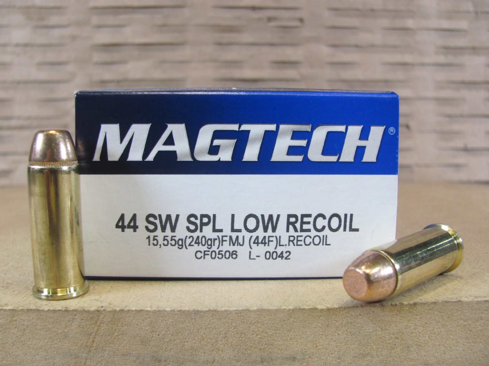 1000 Round Case – 44 Special Low Recoil 240 Grain FMJ Flat Nose Ammo by Magtech – 44F