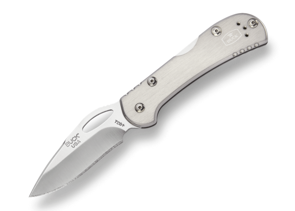 Buck 726 Mini Spitfire Folding Drop Point Knife, Gray - 0726GYS-B