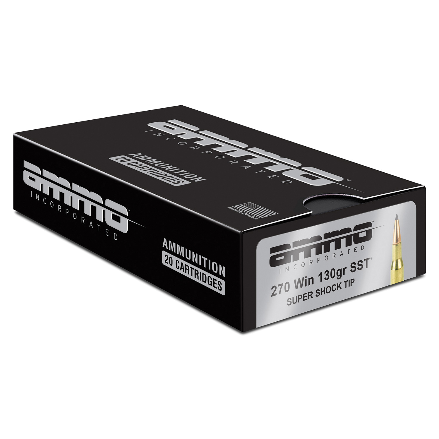 Ammo Inc 270W130SSTA20D Hunt Long Range 270Win 130gr Super Shock Tip 20 Per Box/10 Case - No Credit Card Fees - Low, flat rate shipping