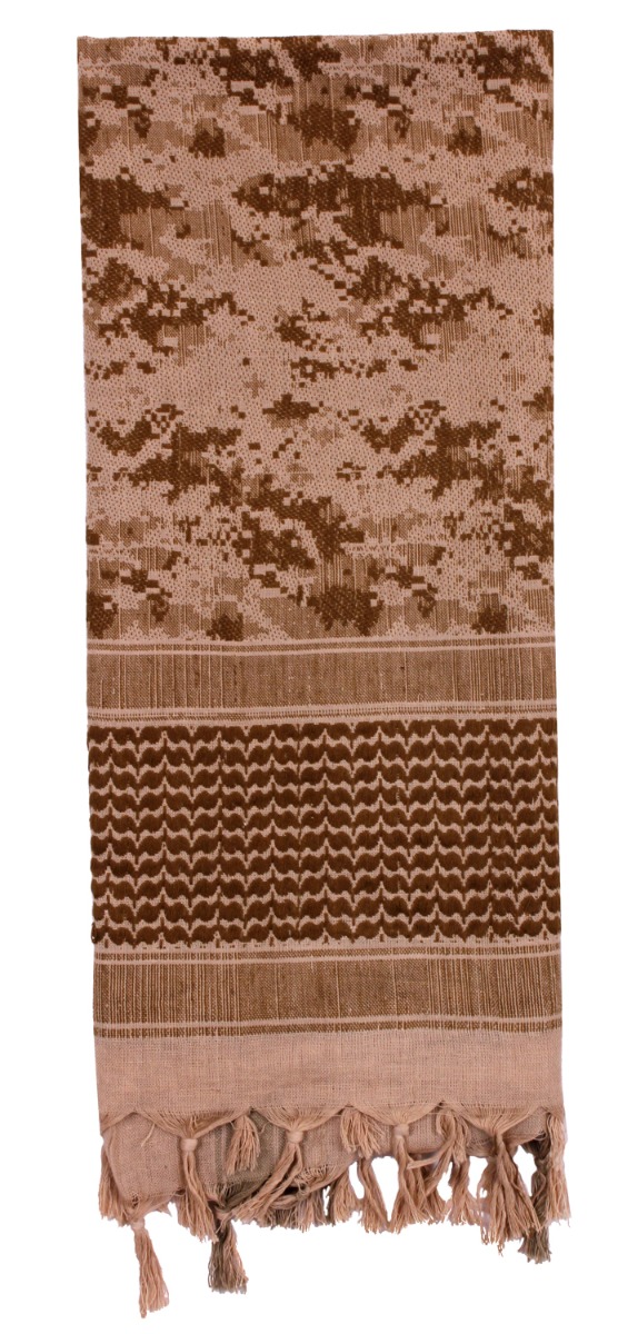 Rothco Digital Camo Shemagh Tactical Desert Keffiyeh Scarf - Desert Digital Camo