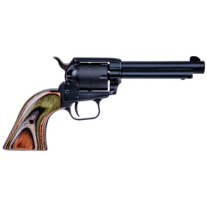 HERITAGE MANUFACTURING 22LR/22M BLK/CAMO LAM 4.75″ FS - No Credit Card Fees - Low, flat rate shipping