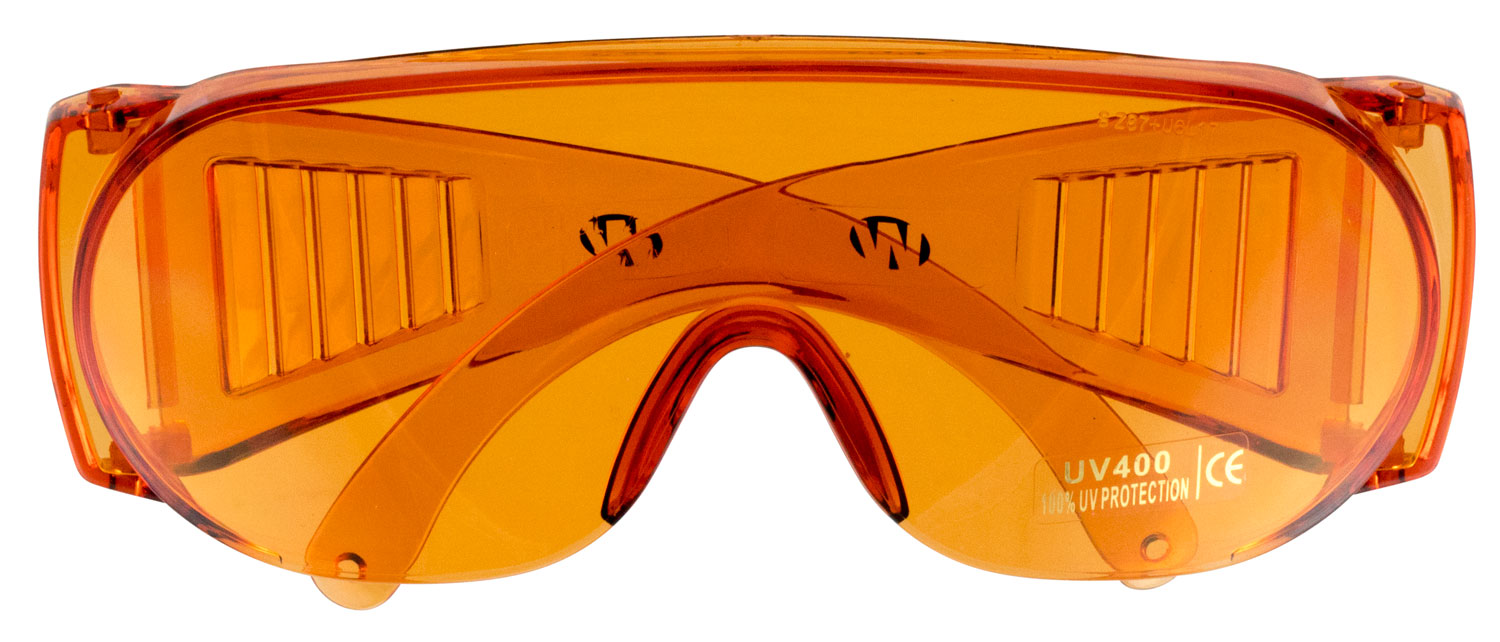 Walkers Game Ear Full Coverage Wraparound Glasses, Amber Lens - GWP-FCSGL-AMB